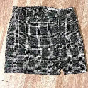 Tinseltown Black and White Mini Pencil Skirt